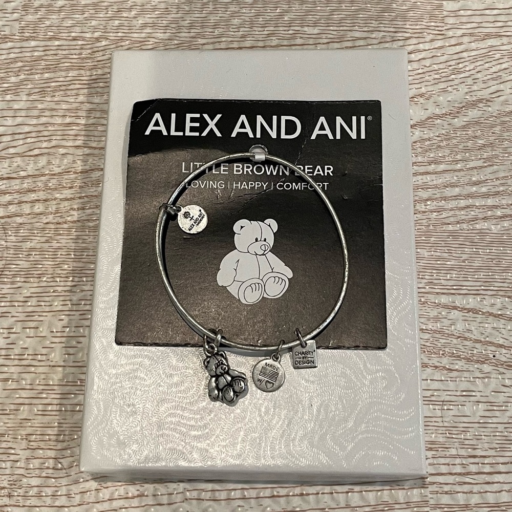 Alex and Ani little brown bear Bloomingdale’s exclusive
